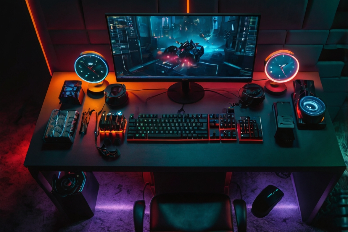 Đặt đồng hồ gaming - đồng hồ decor gaming