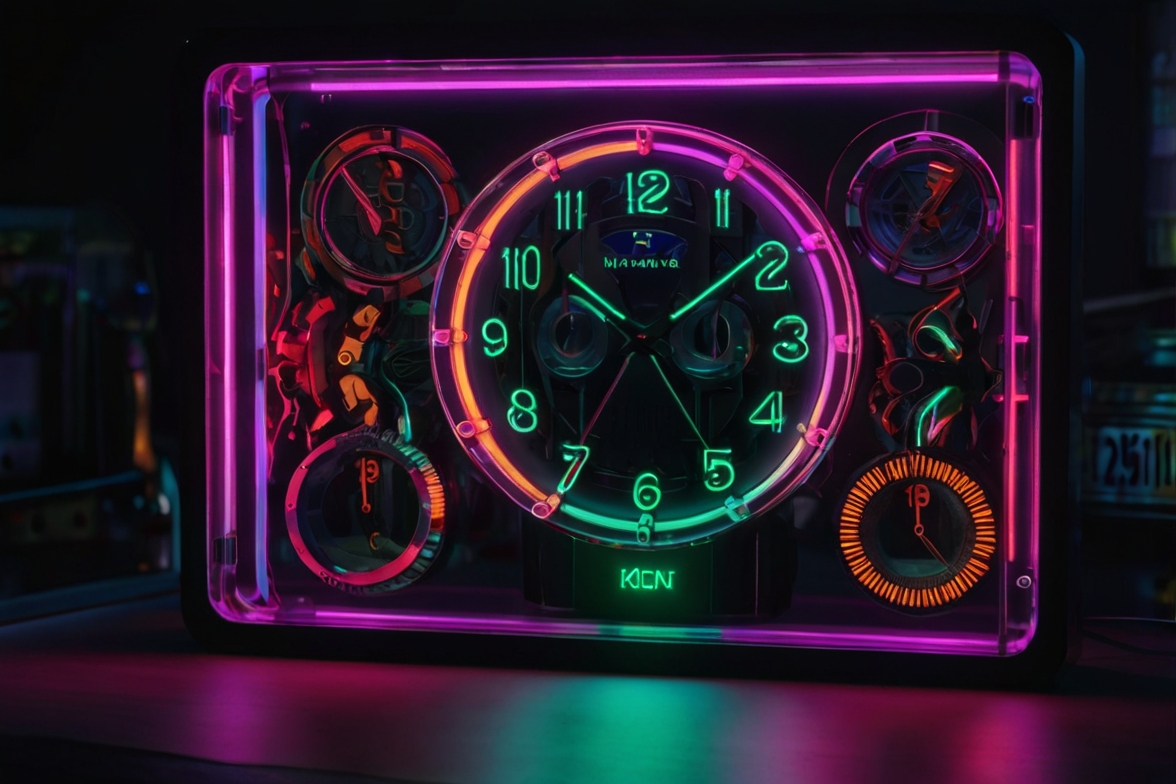Đồng hồ gaming RGB - đồng hồ decor gaming