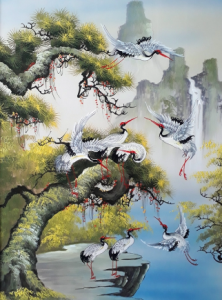 Tranh tùng hạc