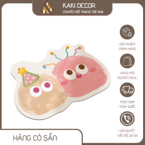 Thảm lau chân chùi chân HOẠT HÌNH dễ thương chất liệu bùn tảo siêu thấm hút decor phòng tắm, phòng ngủ