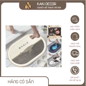 Thảm lau chân chùi chân, thảm trải sàn chùi chân 3D chống trơn trượt, thảm siêu thấm nhà tắm, nhà bếp
